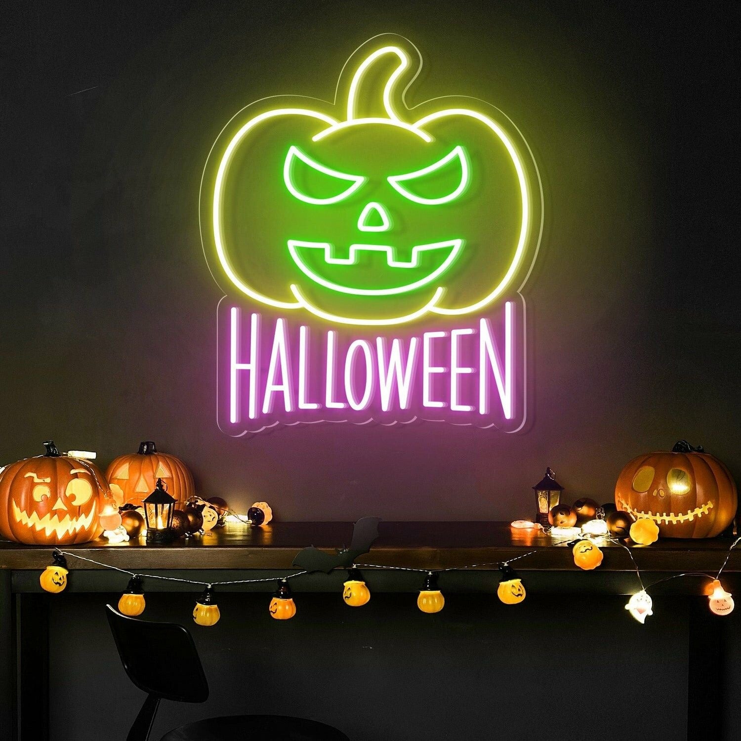 Halloween Pumpkin Neon Sign For Home Bar | Shineneon