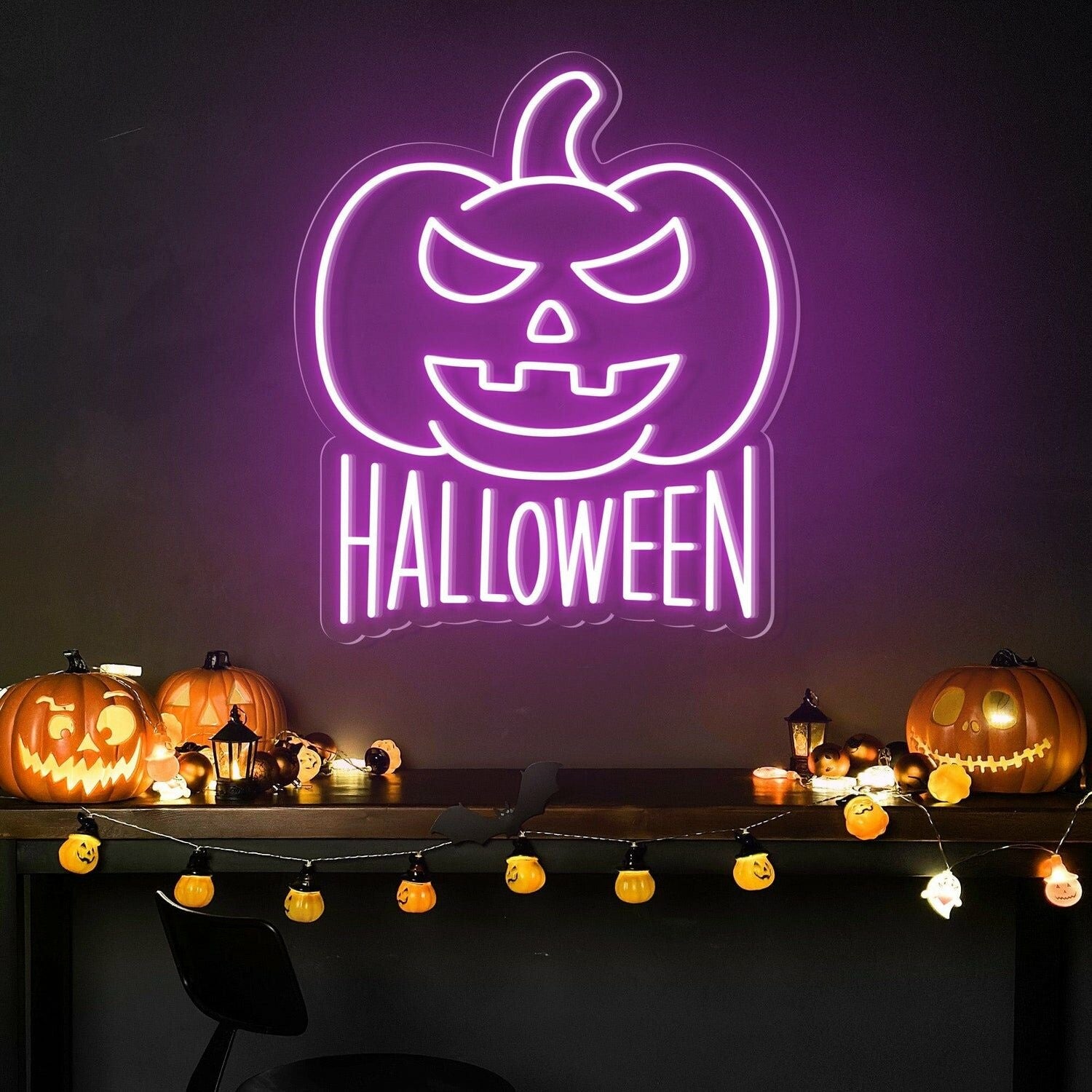 Halloween Pumpkin Neon Sign For Home Bar | Shineneon