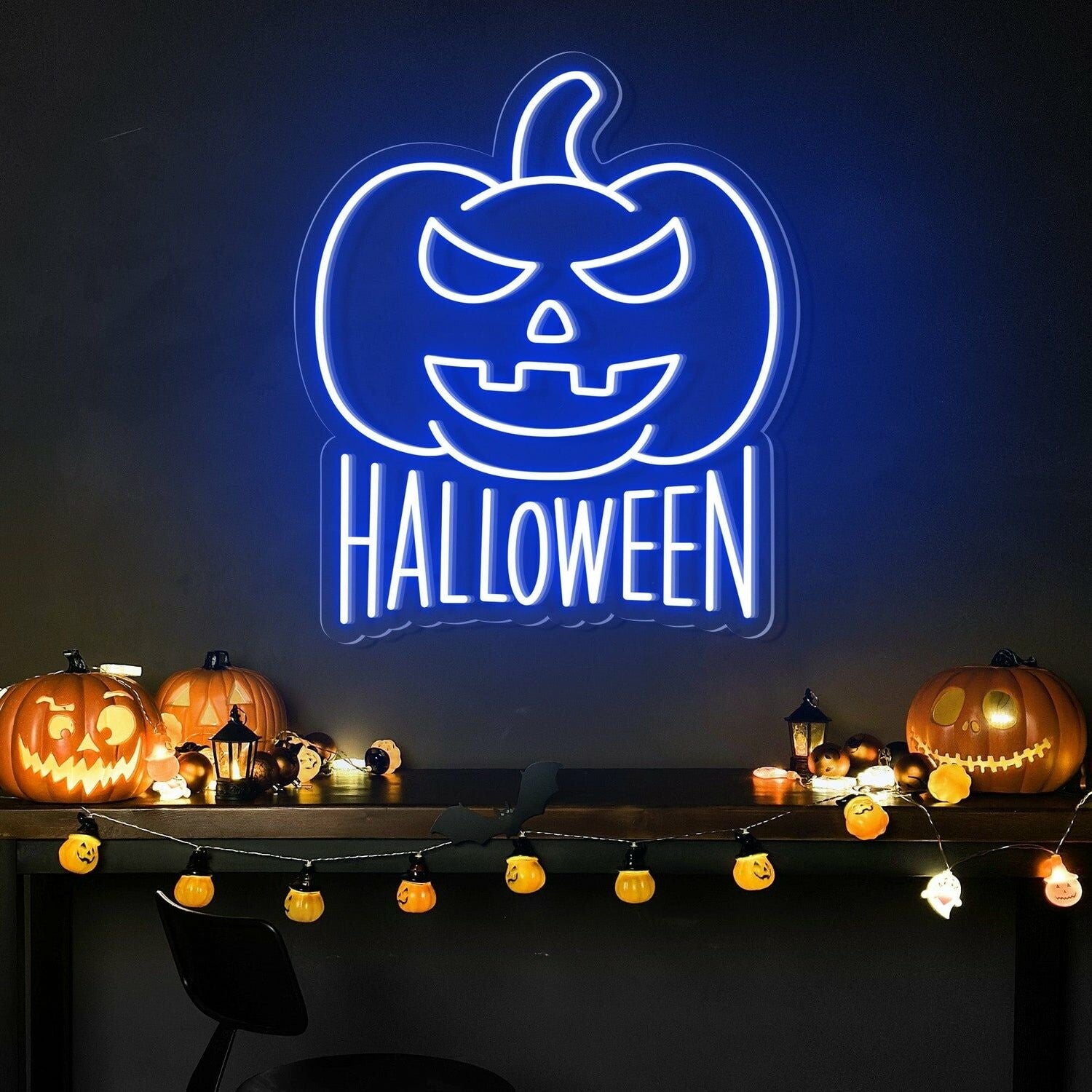 Halloween Pumpkin Neon Sign For Home Bar | Shineneon
