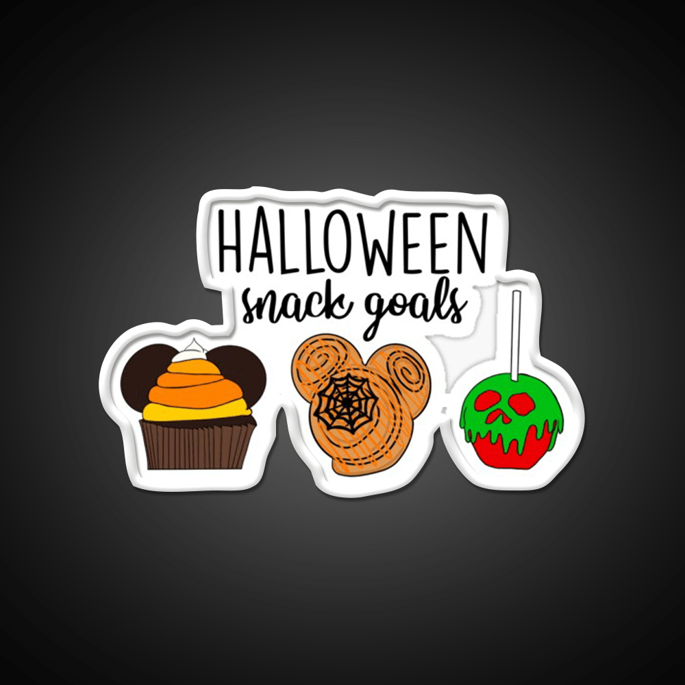 Halloween Snack Goals Snack Food Led Neon Sign Rgb Color - Shineneon