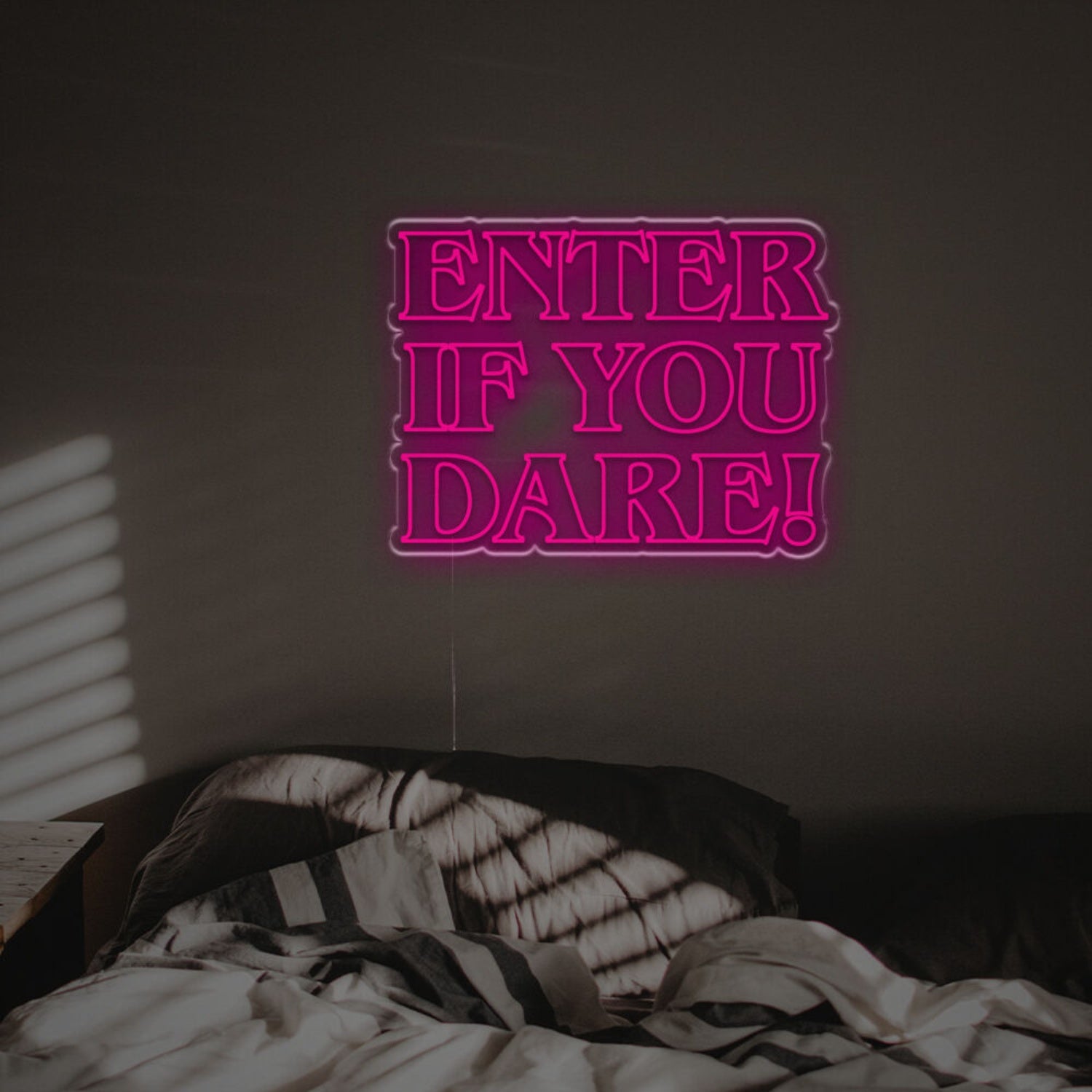 Halloween Themed Home Decor With The Enter If You Dare Led Neon Sign | Shineneon