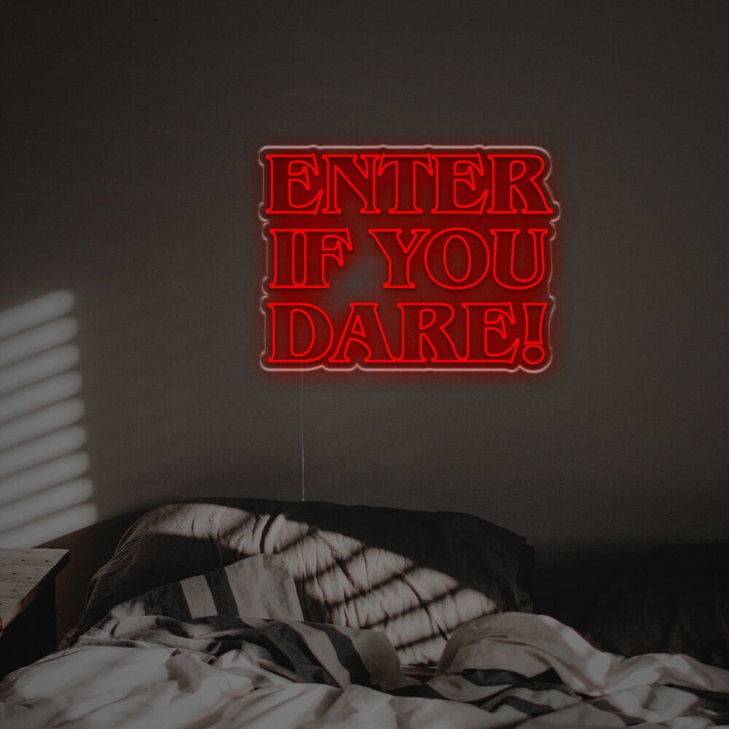 Halloween Themed Home Decor With The Enter If You Dare Led Neon Sign | Shineneon