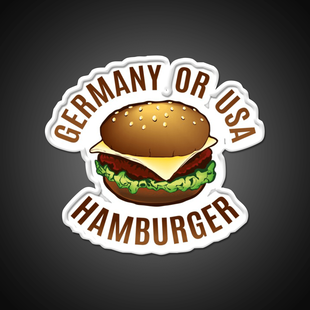 Hamburger Fast Food Led Neon Sign For Burger Place Rgb Color - Shineneon