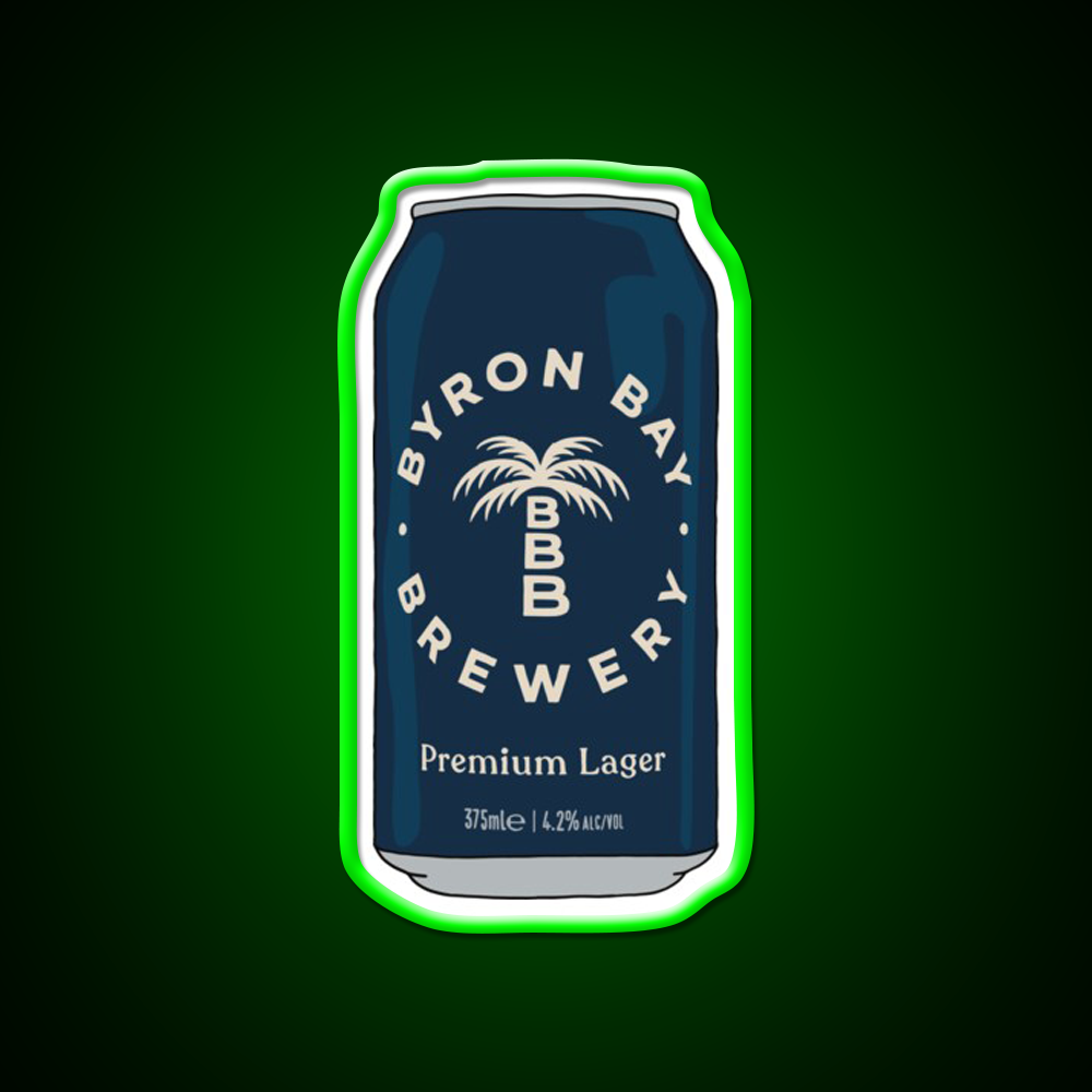 Hand Drawn Byron Bay Premium Can Beer Bar Decor Led Neon Sign Rgb Color - LED neon sign view 8