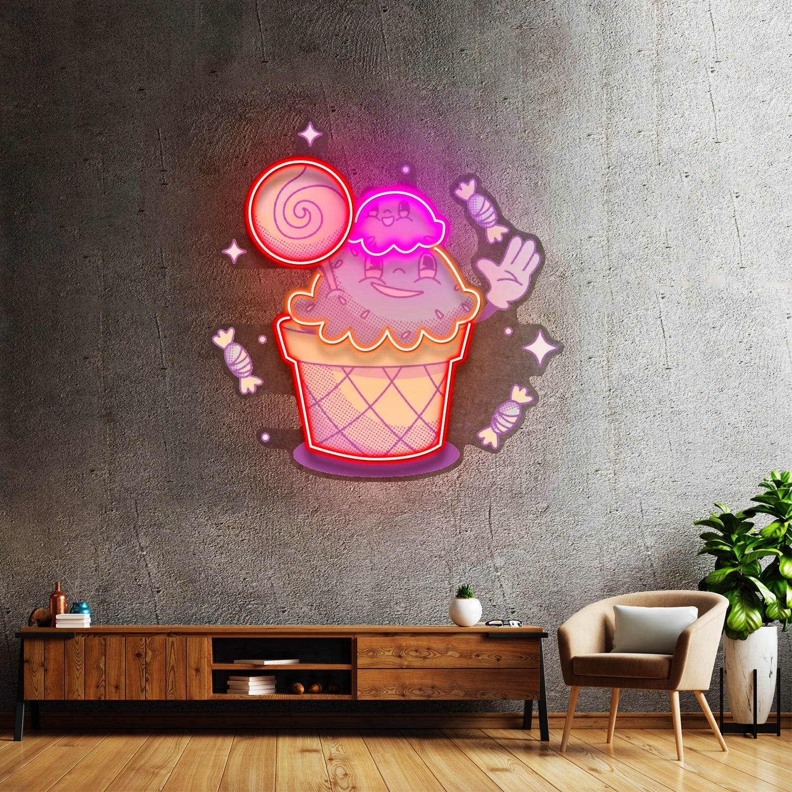 Hand Drawn Candy Led Neon Sign Light Custom Led Signs - Shineneon