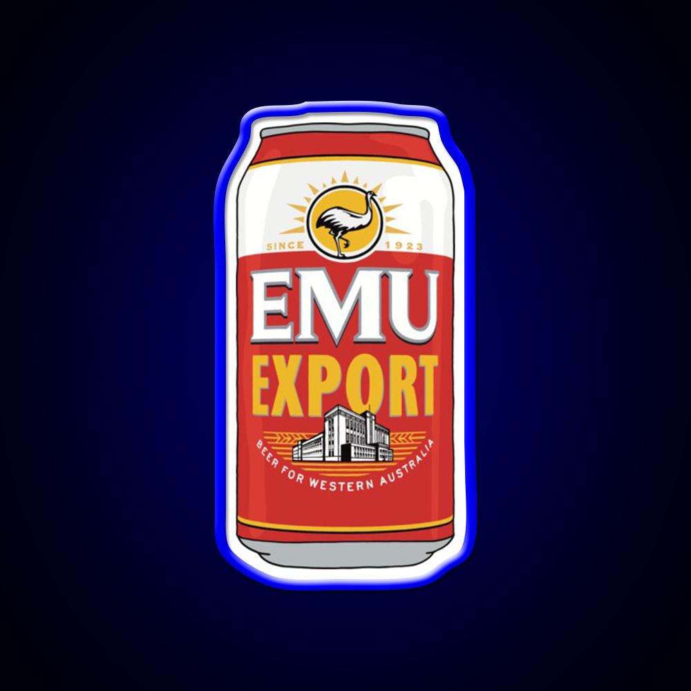 Hand Drawn Emu Export Can Beer Bar Decor Led Neon Sign Rgb Color - LED neon sign view 5