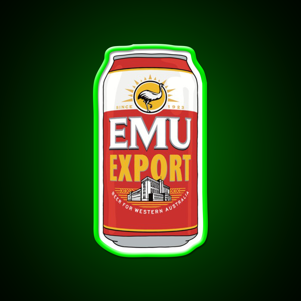 Hand Drawn Emu Export Can Beer Bar Decor Led Neon Sign Rgb Color - LED neon sign view 8