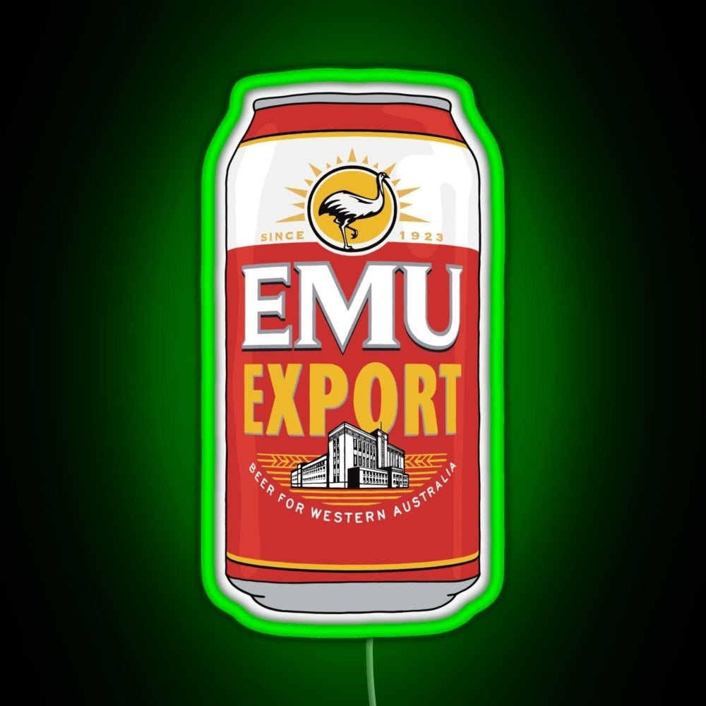 Hand Drawn Emu Export Can Rgb Led Neon Sign Pop Wall Art - Shineneon