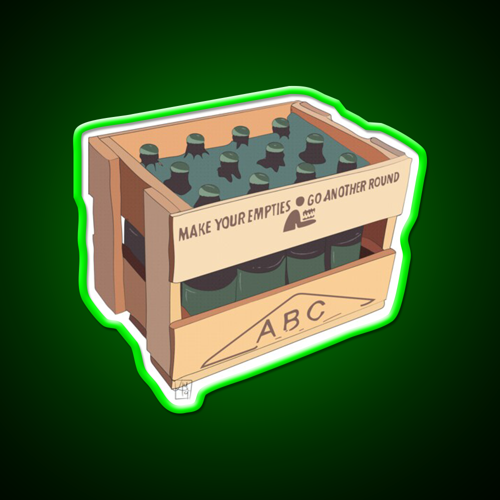 Hand Drawn New Zealand Crate Green Beer Bar Decor Led Neon Sign Rgb Color - LED neon sign view 8
