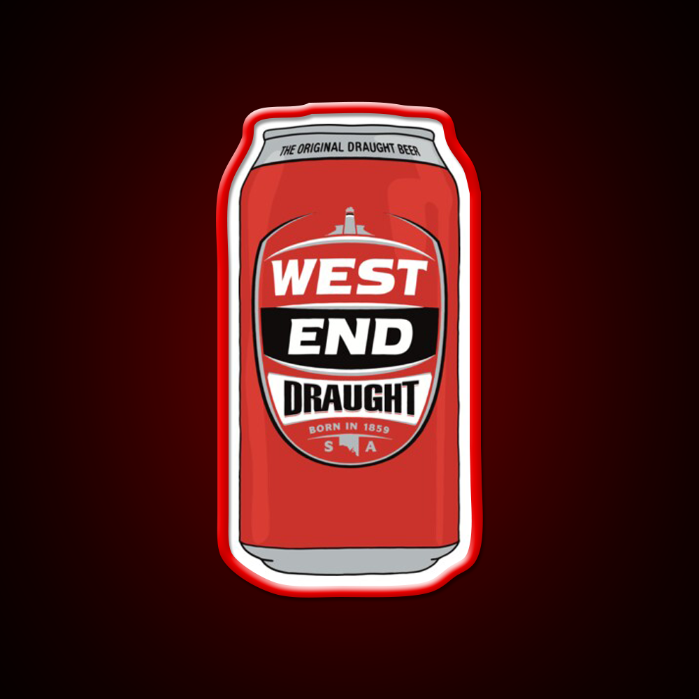 Hand Drawn West End Draught Can Beer Bar Decor Led Neon Sign Rgb Color - LED neon sign view 10
