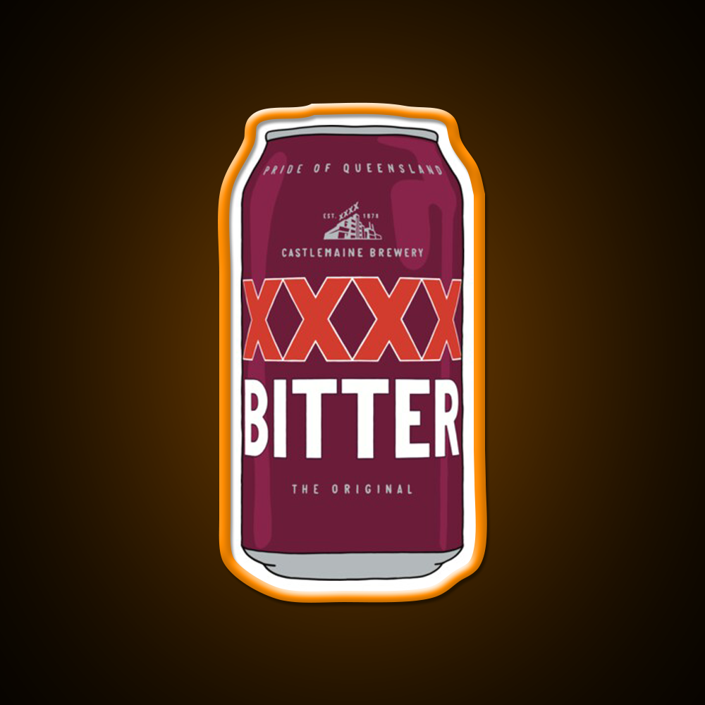 Hand Drawn Xxxx Bitter Can Beer Bar Decor Led Neon Sign Rgb Color - LED neon sign view 6