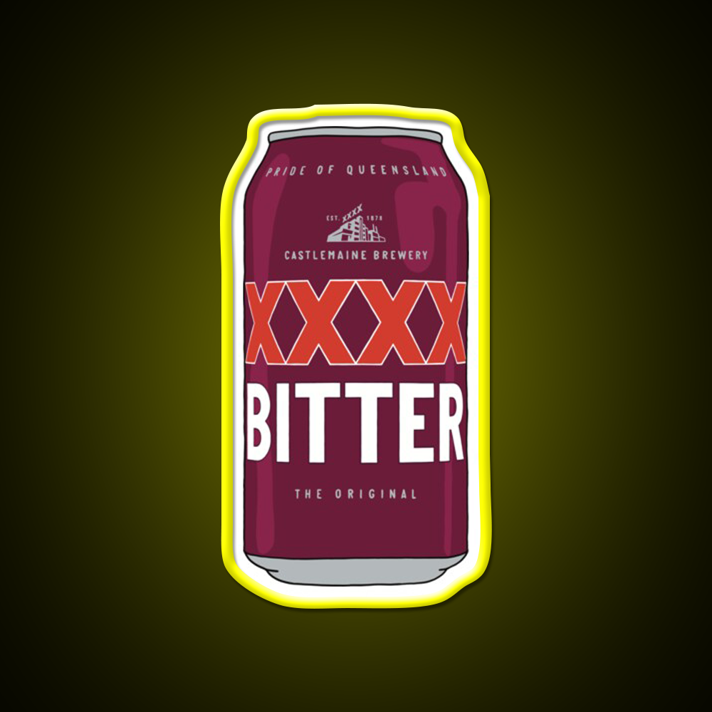 Hand Drawn Xxxx Bitter Can Beer Bar Decor Led Neon Sign Rgb Color - LED neon sign view 7