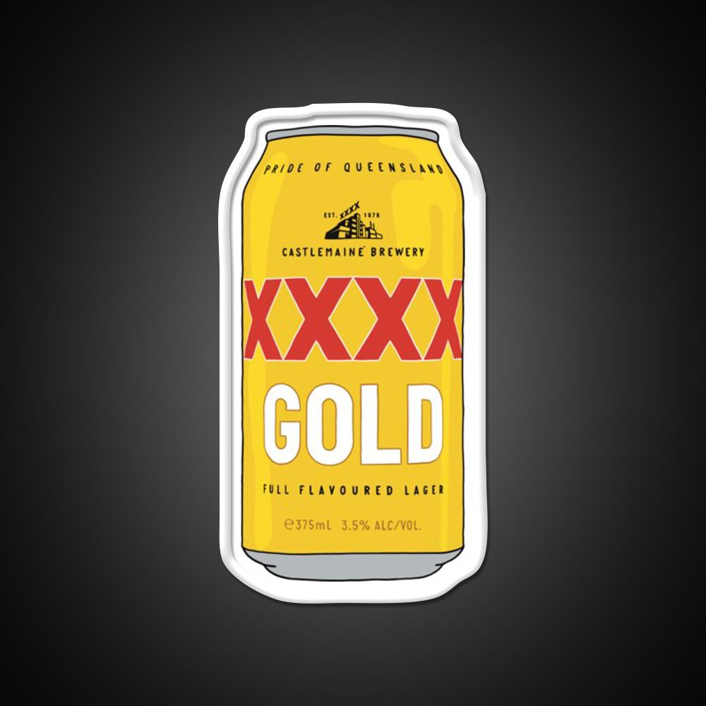 Hand Drawn Xxxx Gold Can Beer Bar Decor Led Neon Sign Rgb Color - LED neon sign view 11
