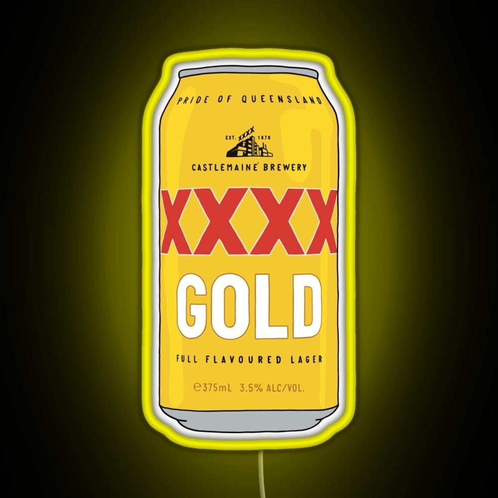Hand Drawn Xxxx Gold Can Rgb Led Neon Sign Pop Wall Art - Shineneon