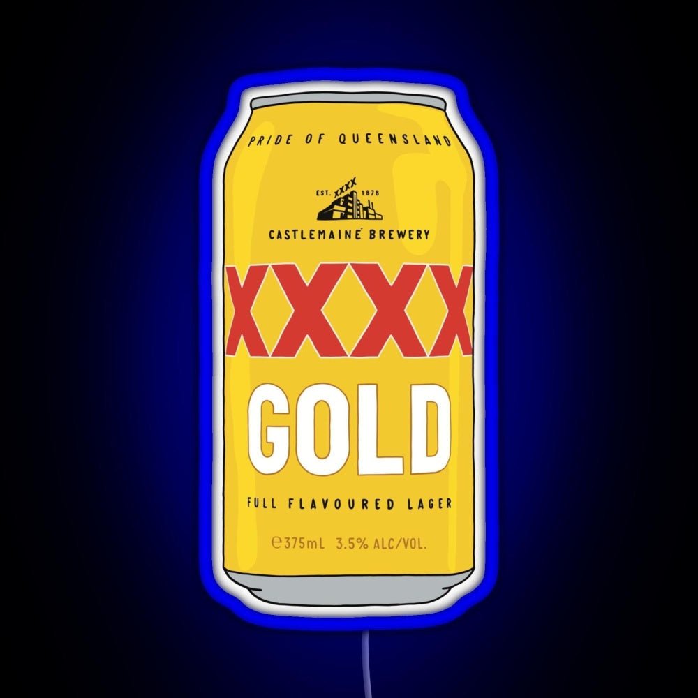 Hand Drawn Xxxx Gold Can Rgb Led Neon Sign Pop Wall Art - Shineneon
