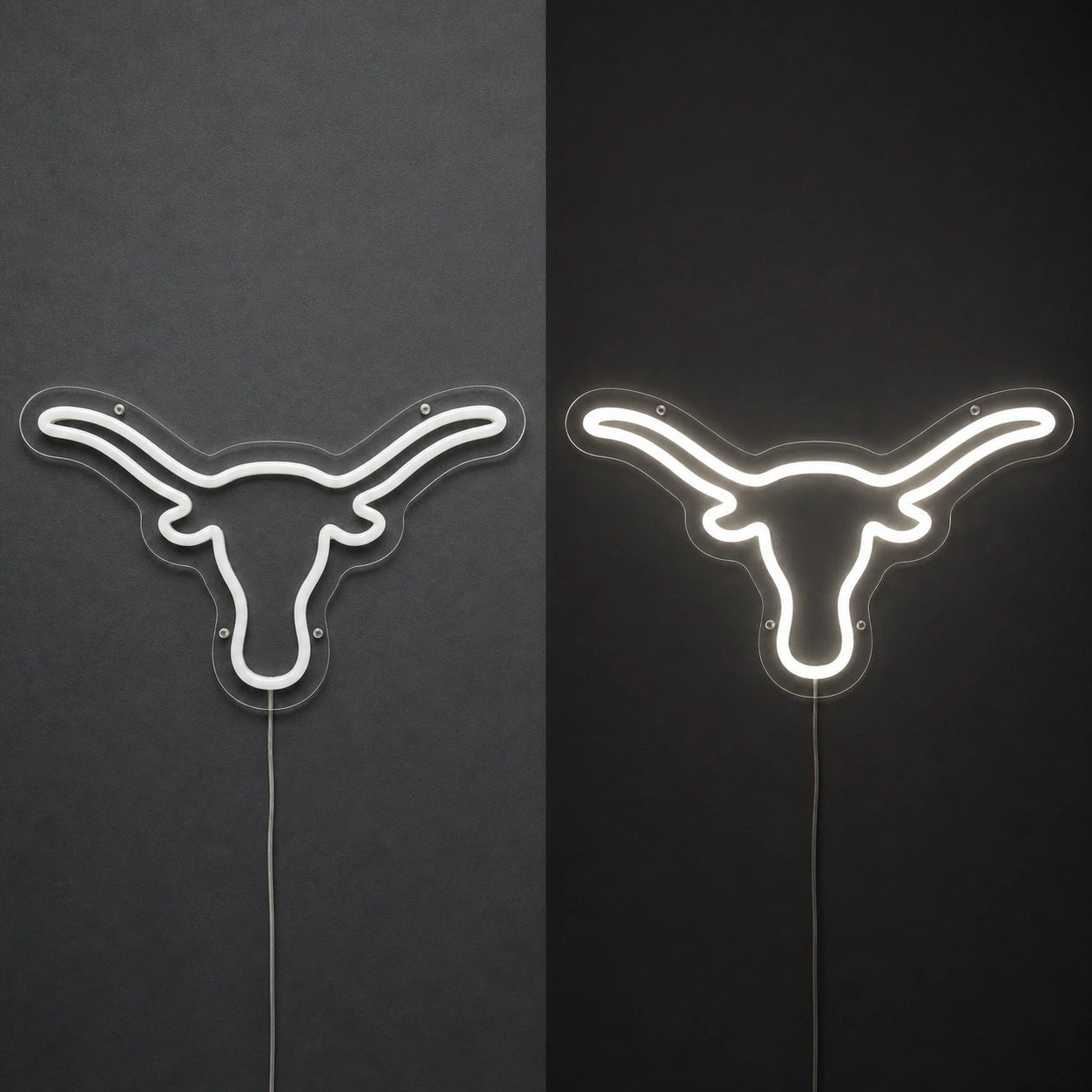Hand Held Longhorn Skull Vintage LED Neon Sign - Shineneon