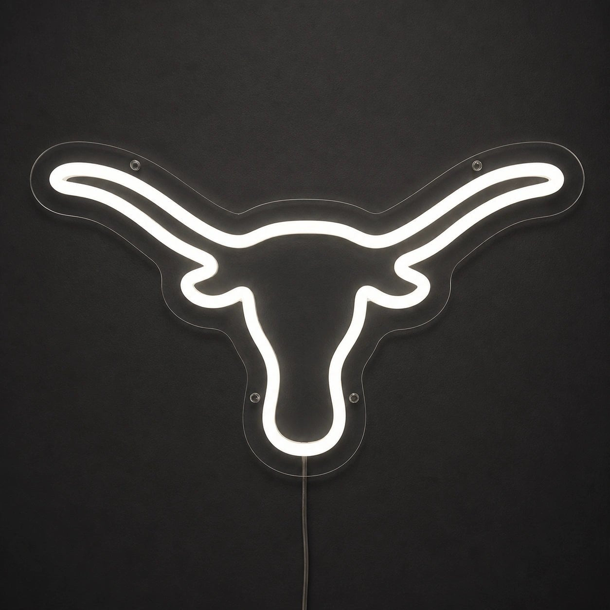 Hand Held Longhorn Skull Vintage LED Neon Sign - Shineneon