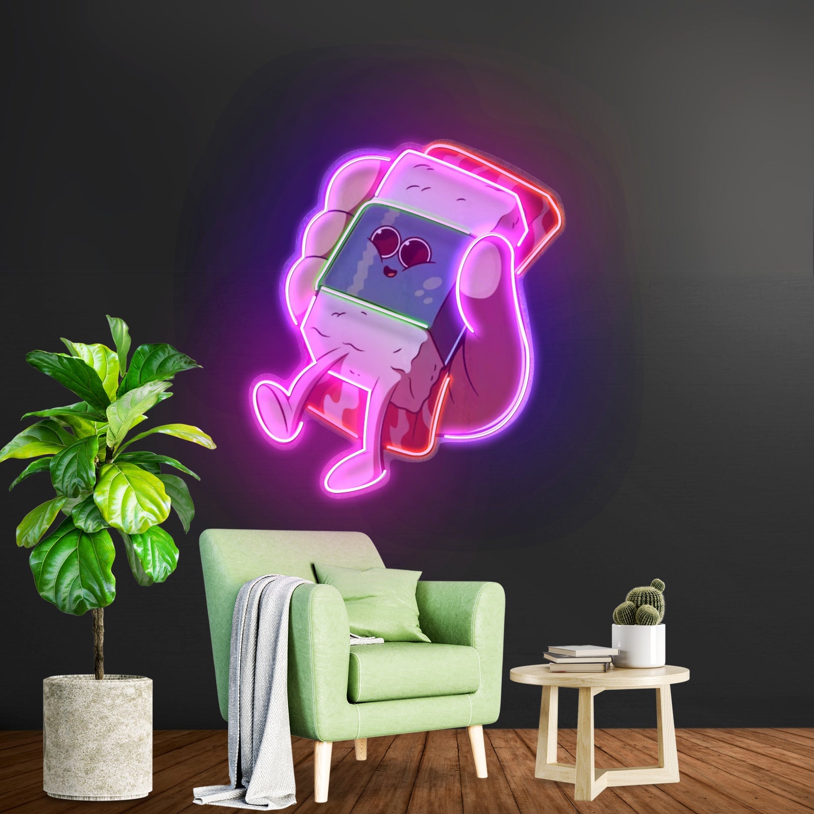 Hand Holding Cute Sushi Led Neon Sign Light Custom Led Signs - Shineneon