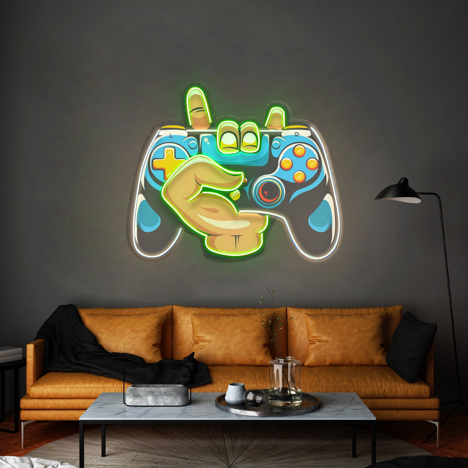 Hand Holding Game Led Neon Sign Light Custom Led Signs