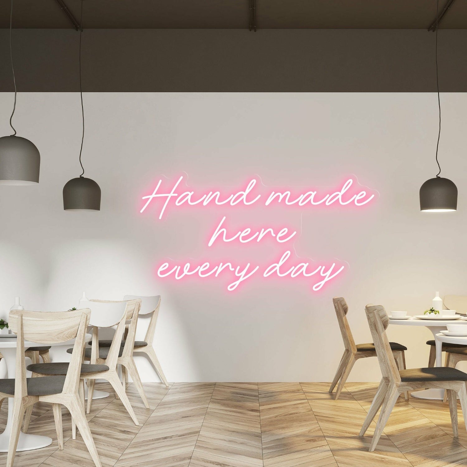 Hand Made Here Every Day Highlight Craftsmanship With Neon Art | Shineneon