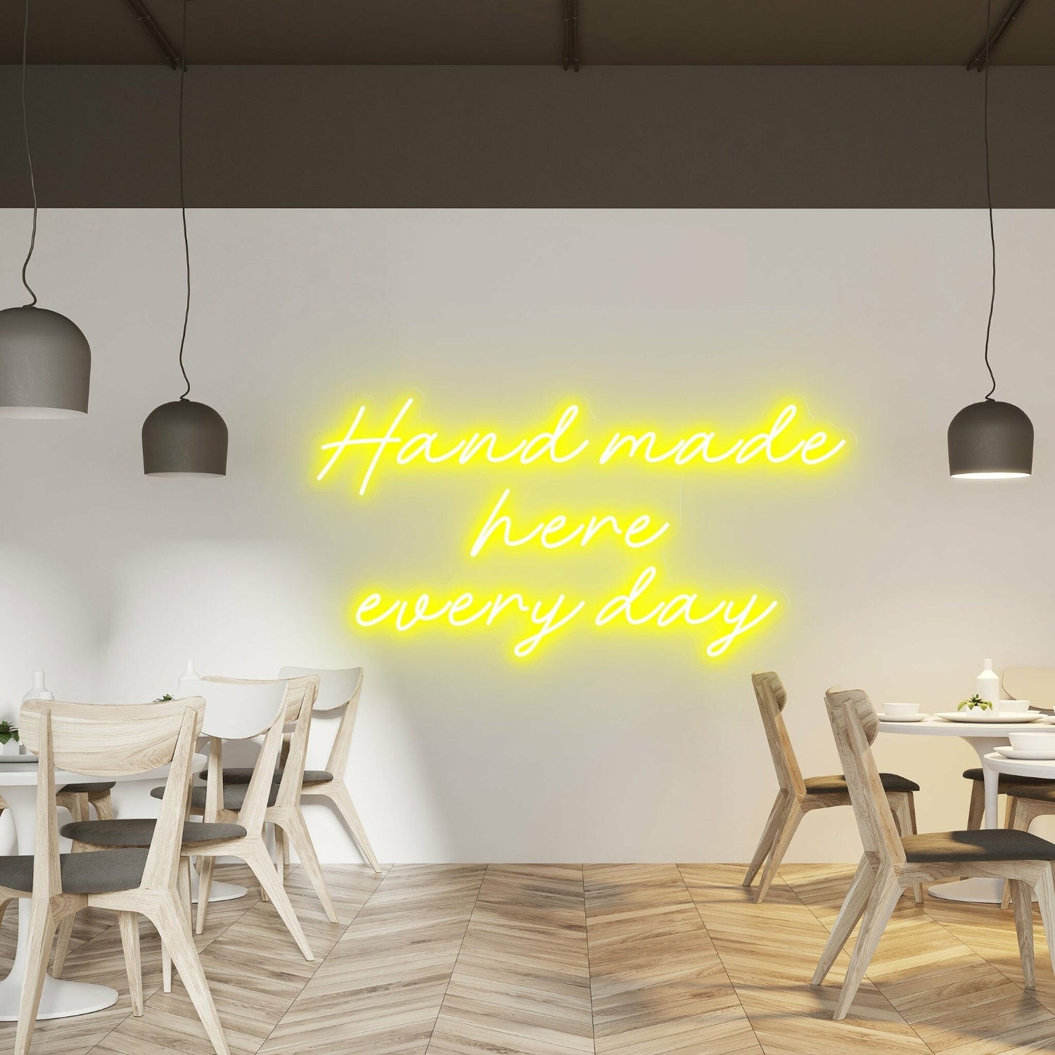Hand Made Here Every Day Highlight Craftsmanship With Neon Art | Shineneon