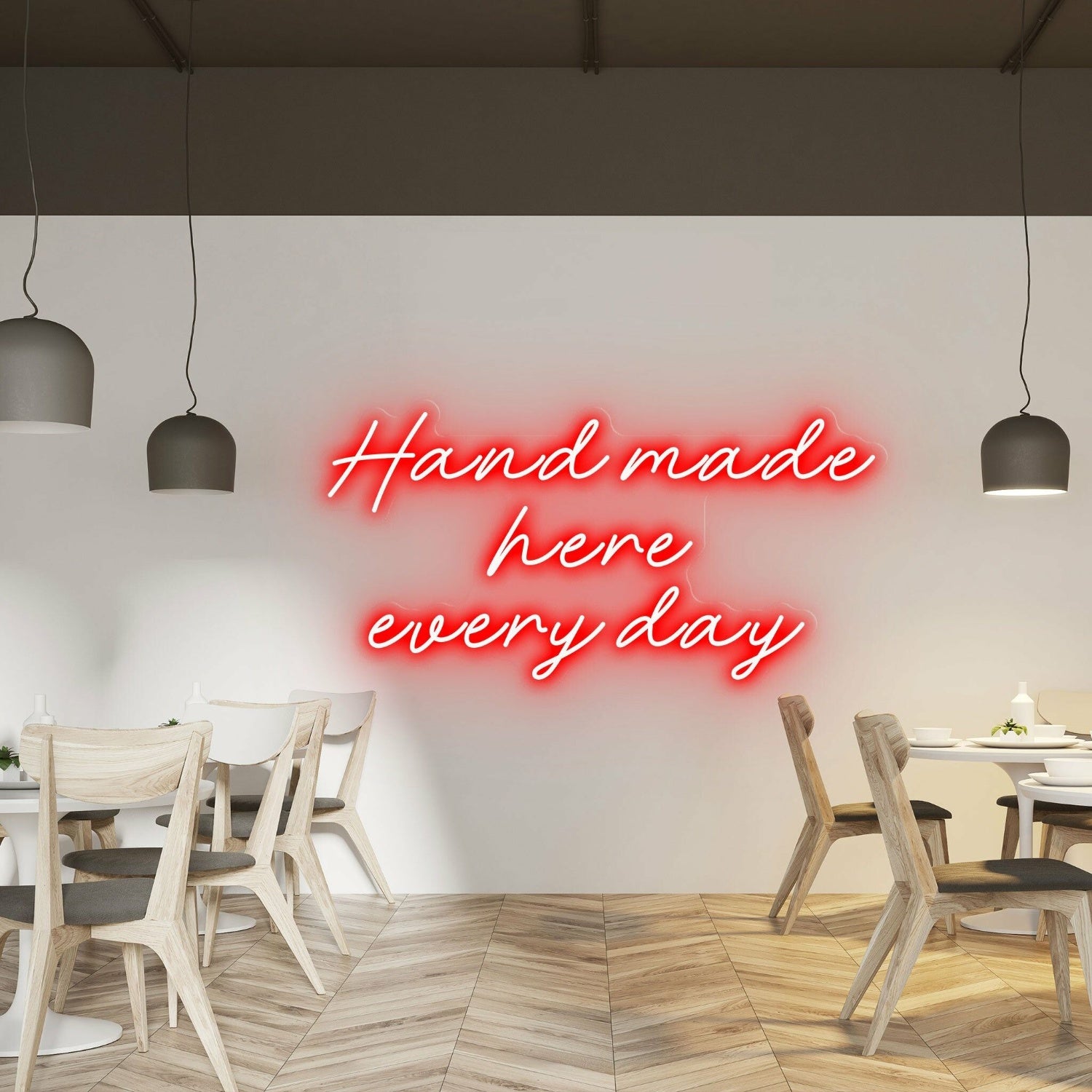 Hand Made Here Every Day Highlight Craftsmanship With Neon Art | Shineneon