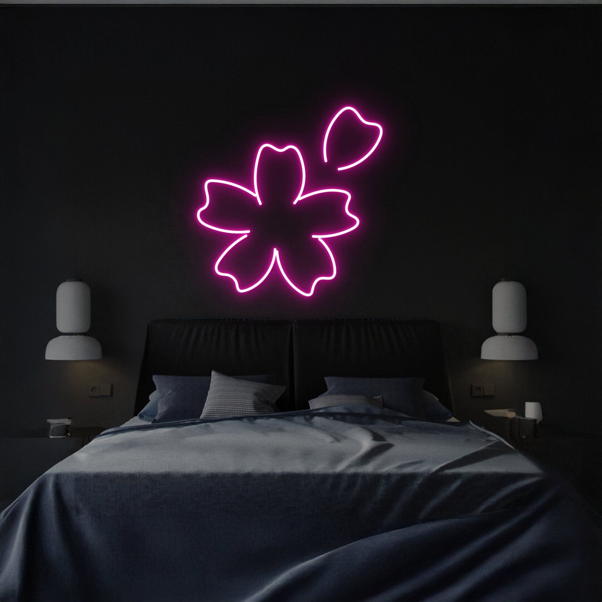 Handmade Cherry Blossom Led Neon Sign Sakura Gaming Room Decor - Shineneon