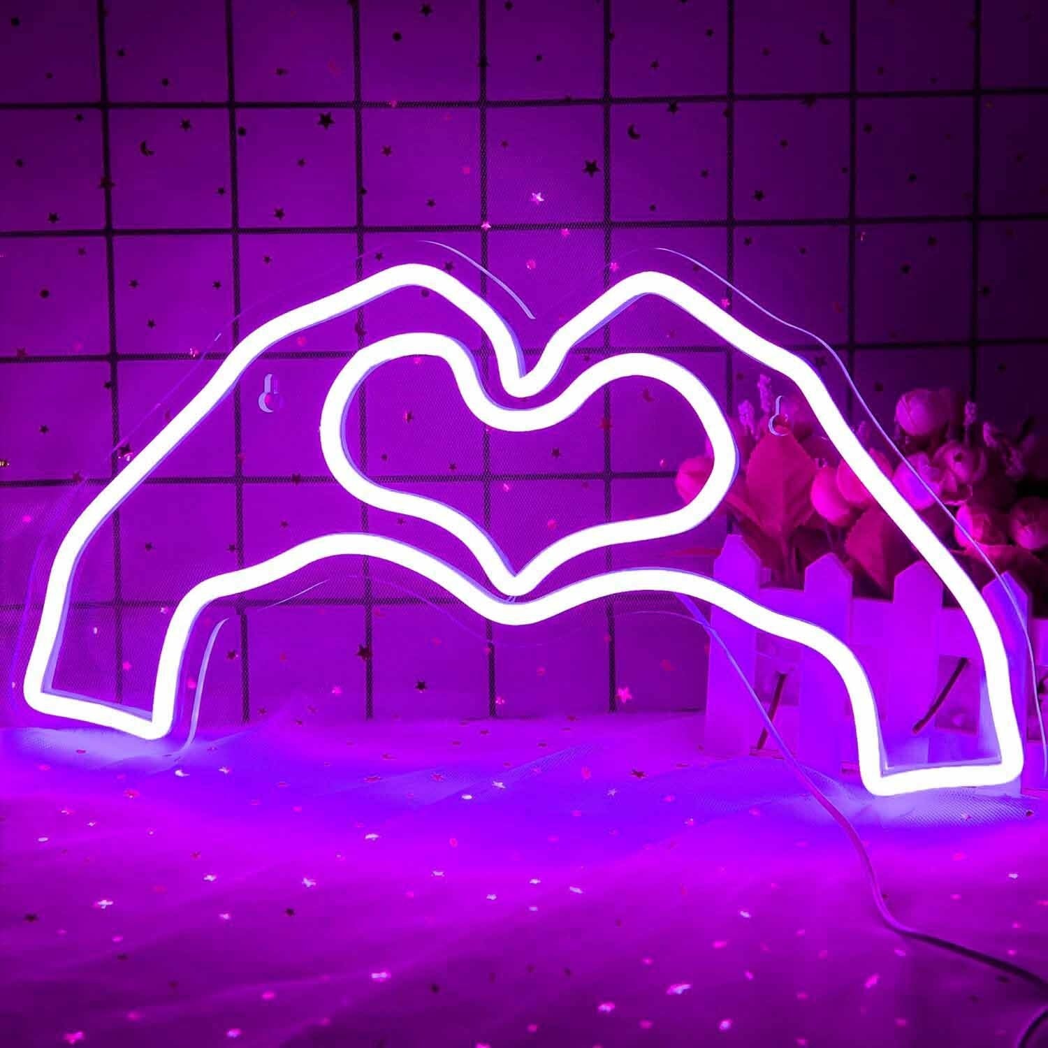 Hands Forming Heart Shape Neon Light | Shineneon