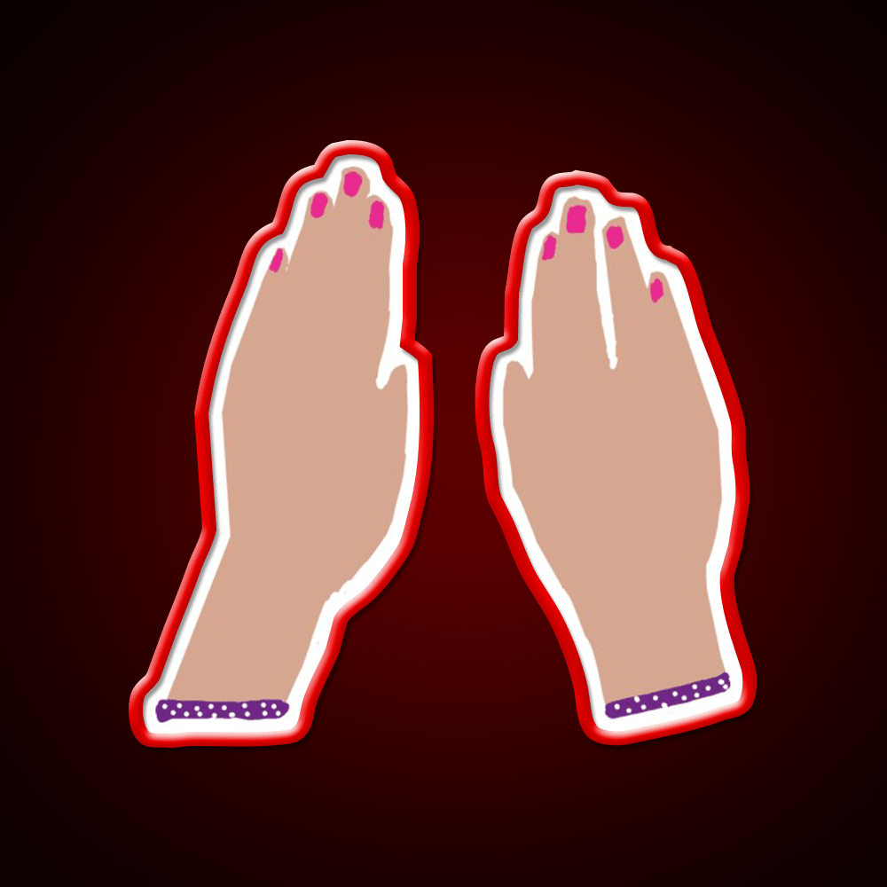 Hands Nail Salon Led Neon Sign Rgb Color - Shineneon