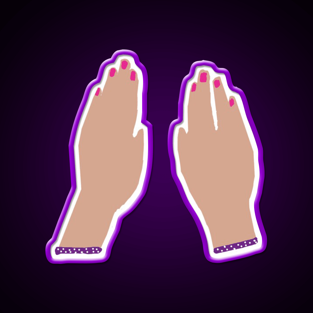 Hands Nail Salon Led Neon Sign Rgb Color - Shineneon