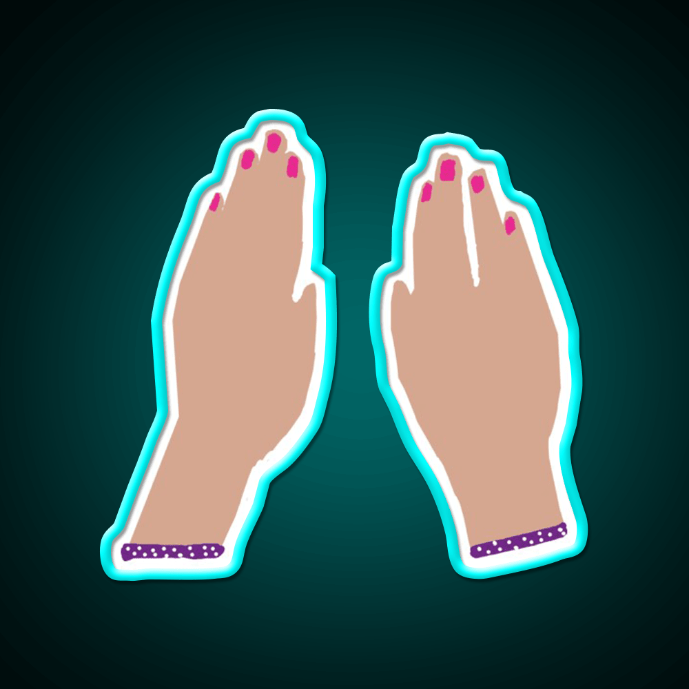 Hands Nail Salon Led Neon Sign Rgb Color - Shineneon