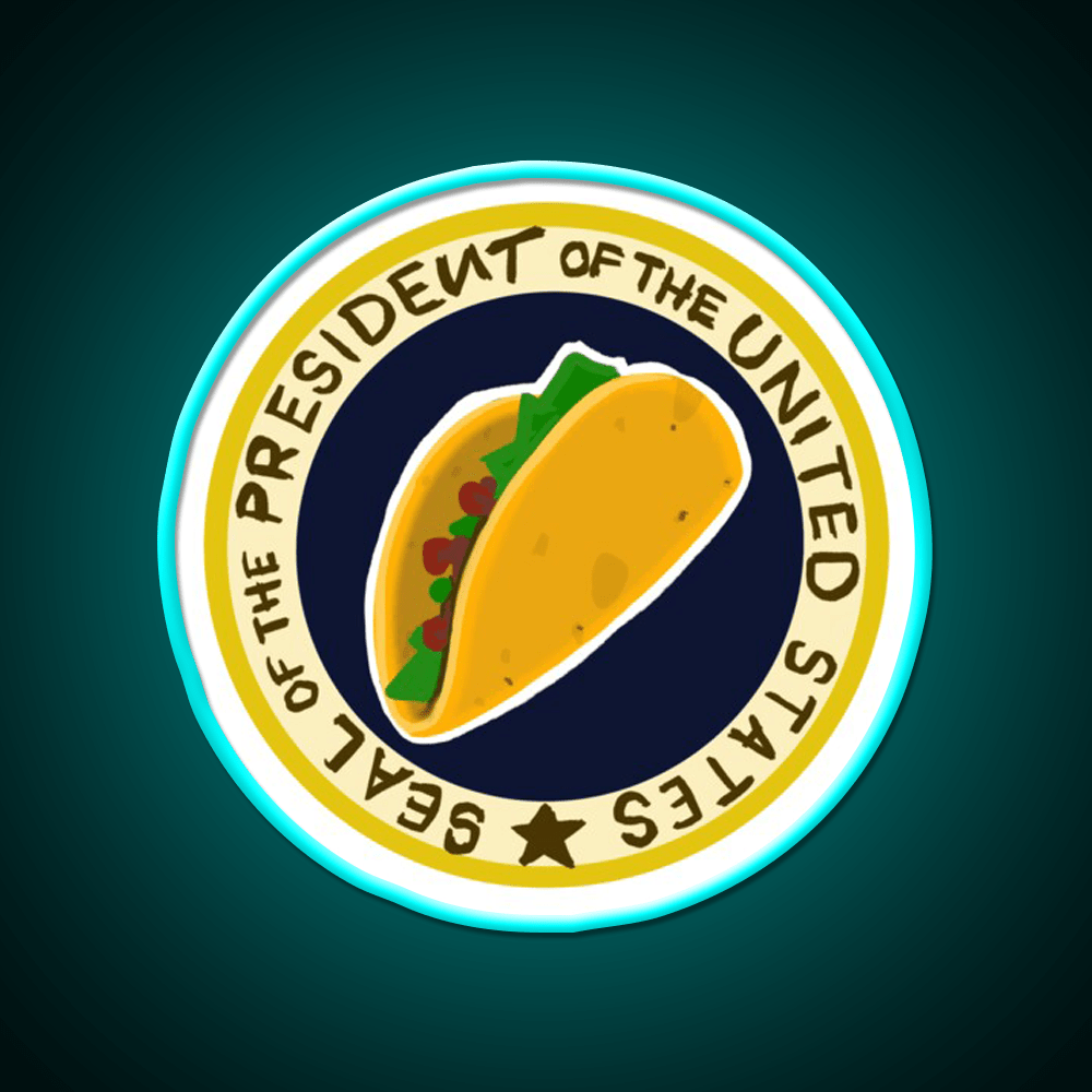 Handwritten Taco Potus Taco Led Neon Sign Mexican Food Sign Rgb Color - Shineneon