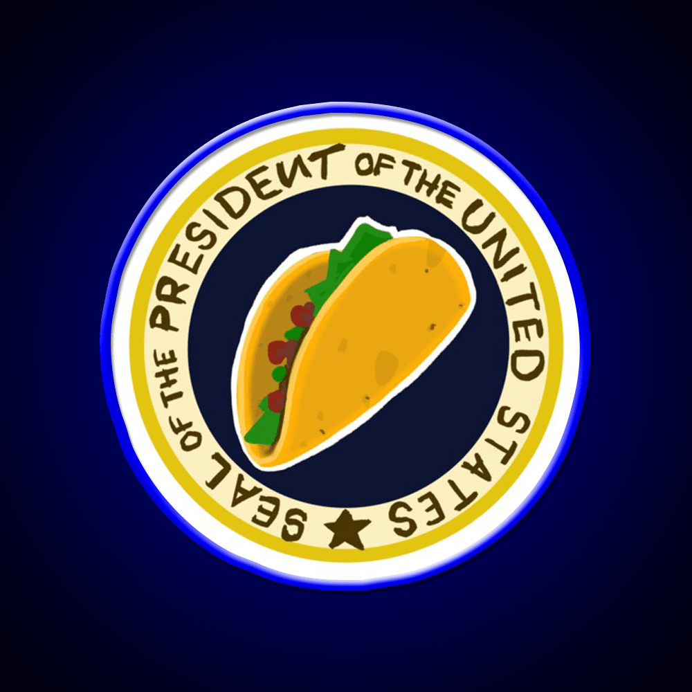 Handwritten Taco Potus Taco Led Neon Sign Mexican Food Sign Rgb Color - Shineneon