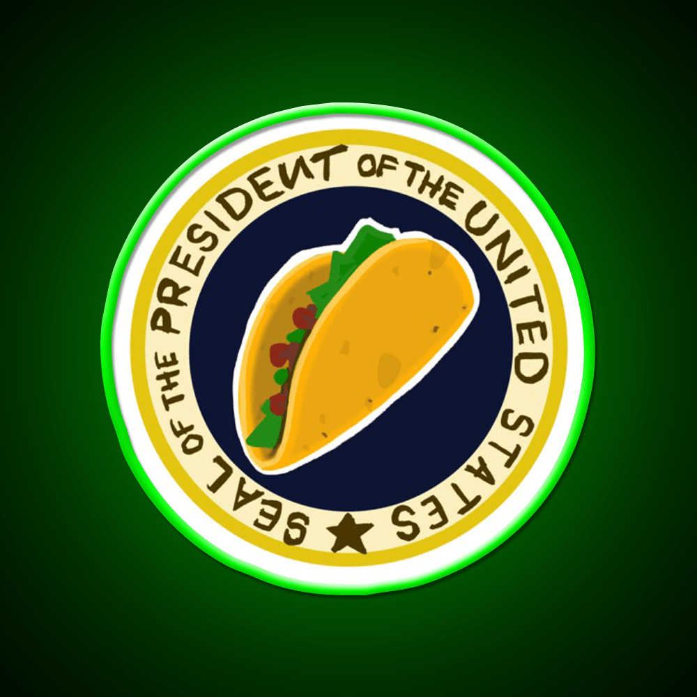 Handwritten Taco Potus Taco Led Neon Sign Mexican Food Sign Rgb Color - Shineneon