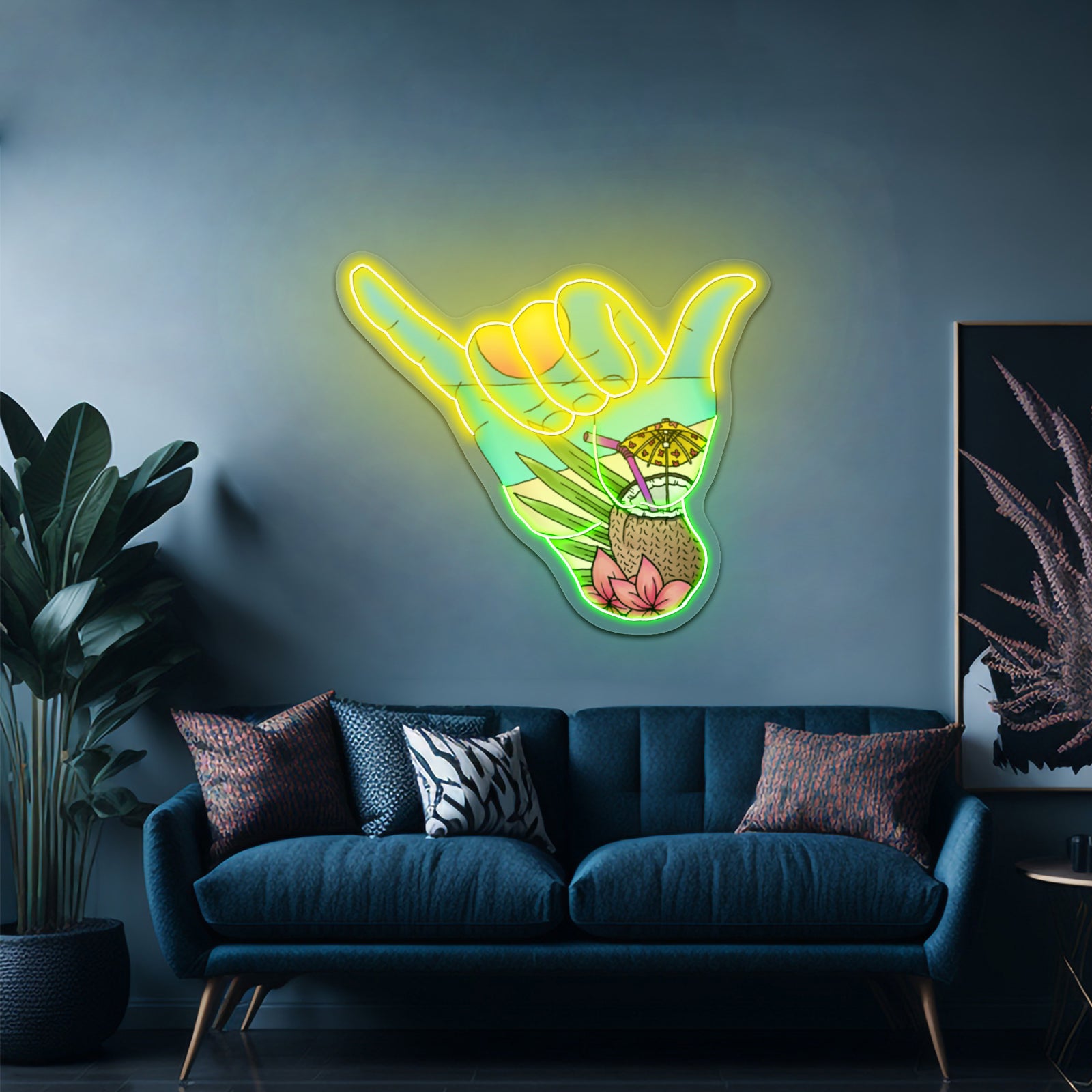 Hang Loose Beach Neon Signs For Sale