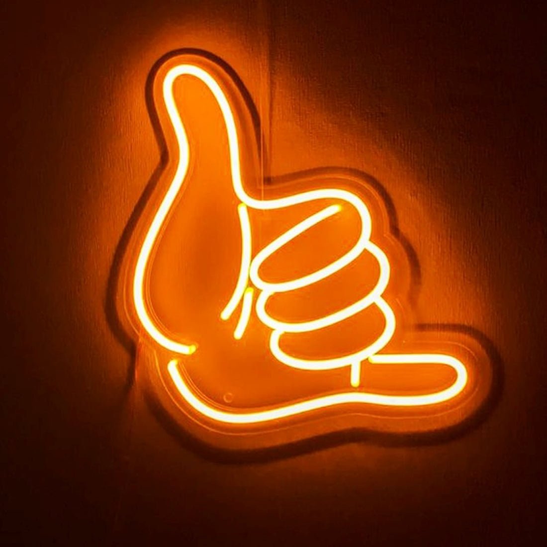 Hang Loose Hand Gesture Neon Signs Neon Lights Led Neon Signs - Shineneon