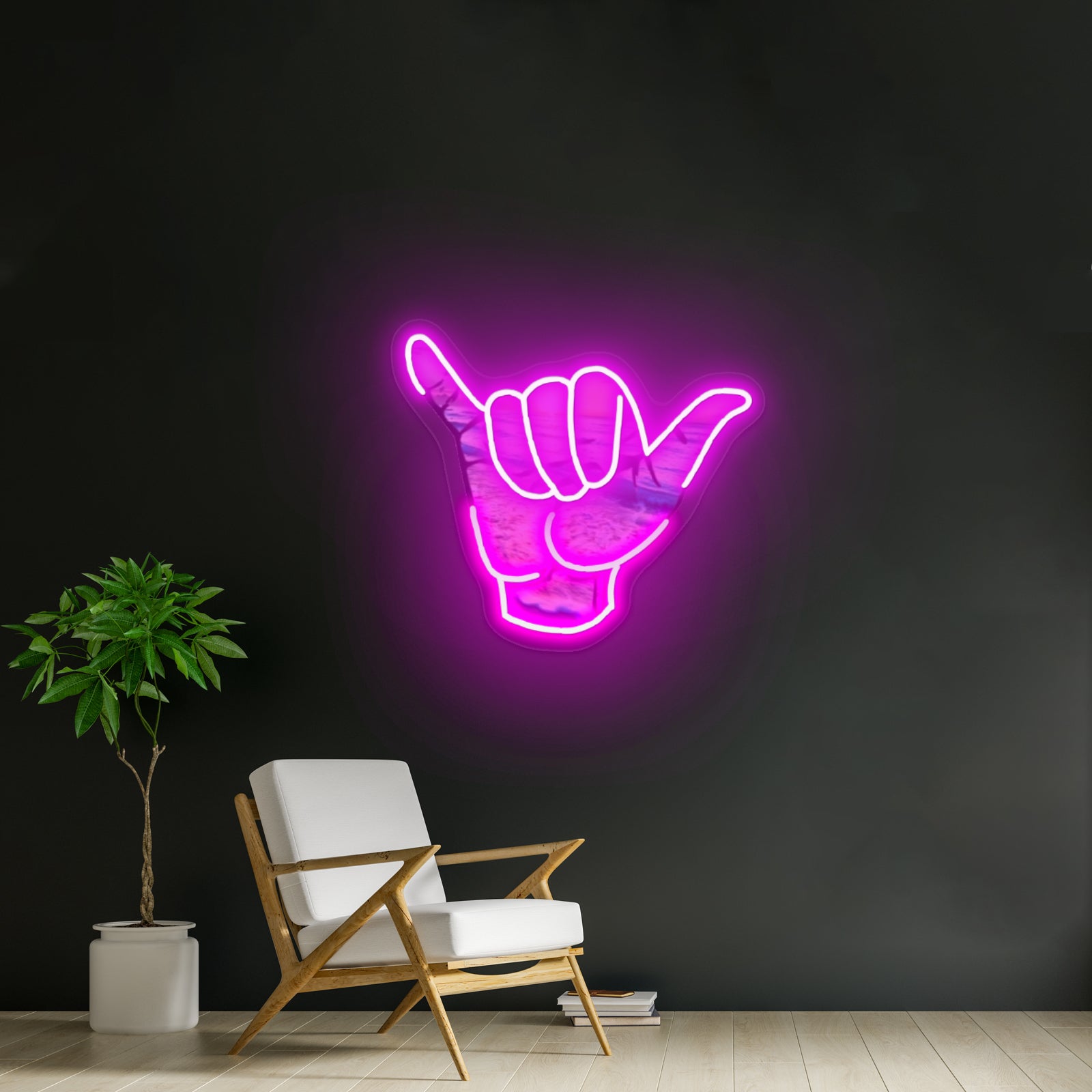Hang Loose Neon Light Signs Custom