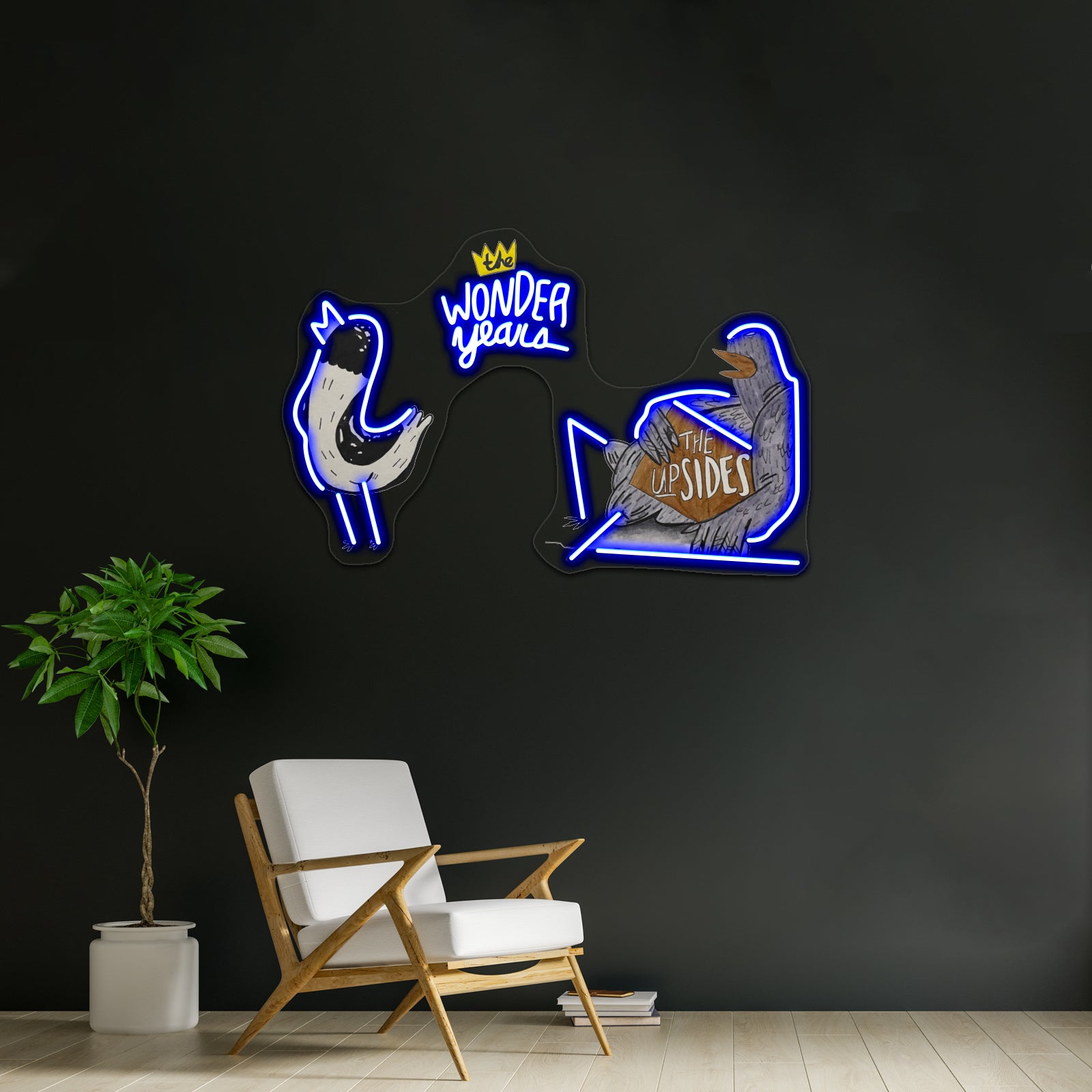 Hank The Page Artwork Large Neon Signs