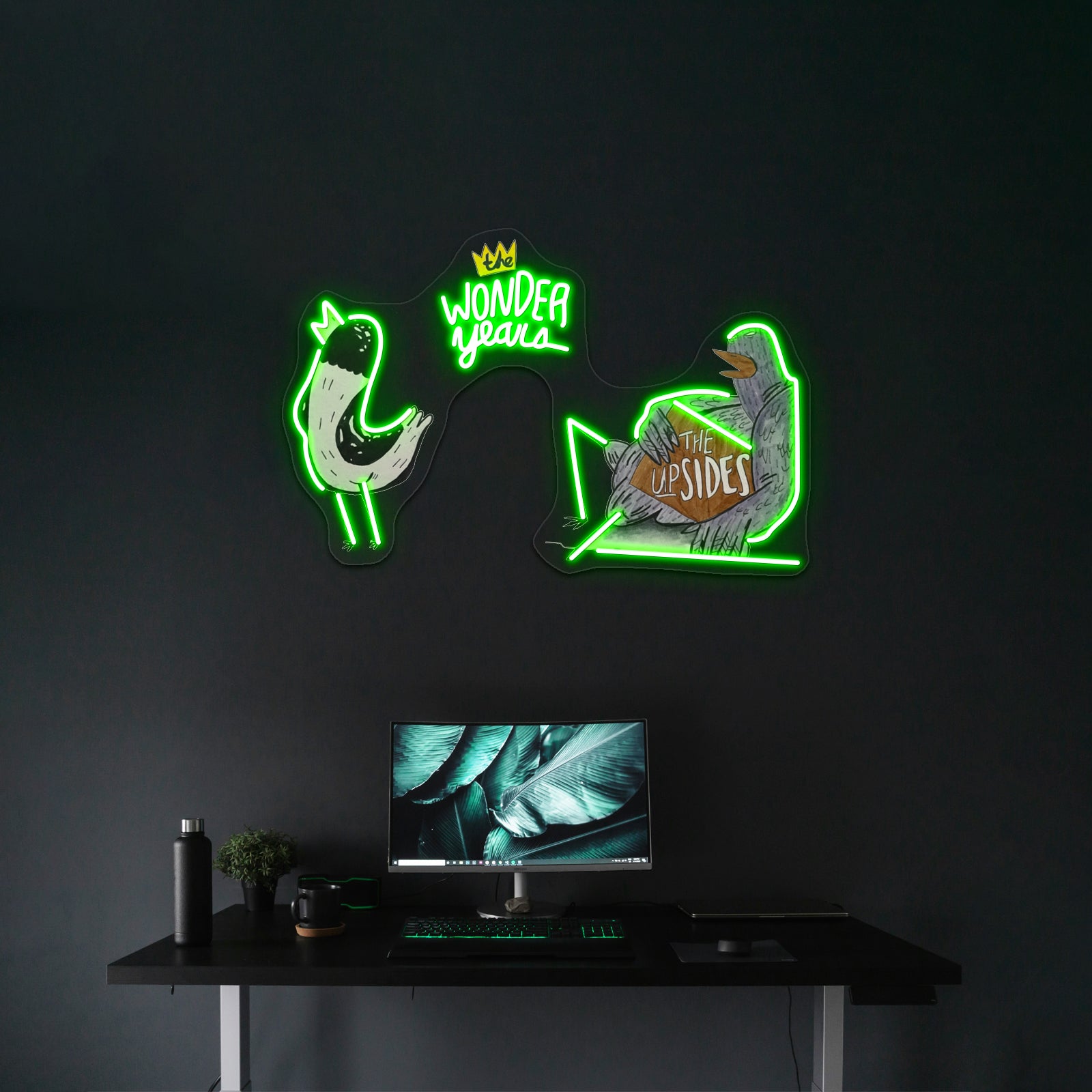 Hank The Page Artwork Large Neon Signs