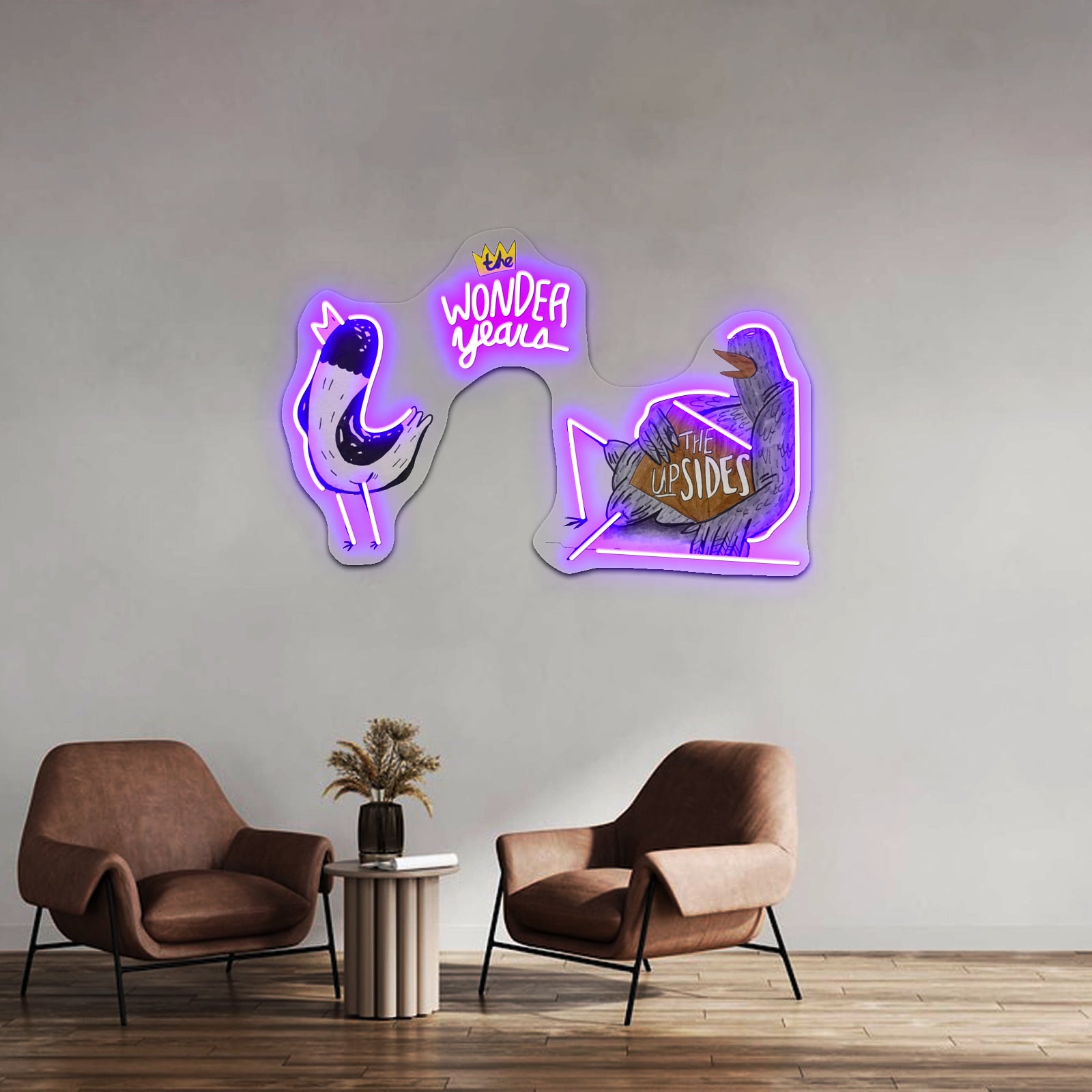 Hank The Page Artwork Large Neon Signs