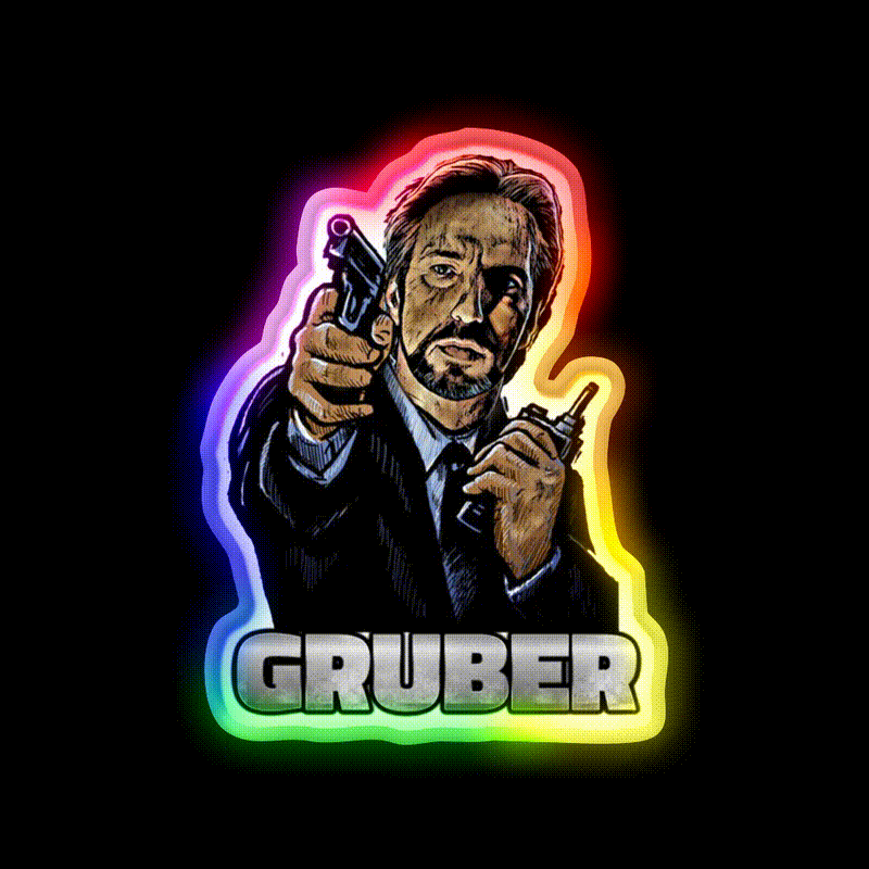 Hans Gruber Welcome Led Neon Sign Open Sign Rgb Color - LED neon sign close-up detail