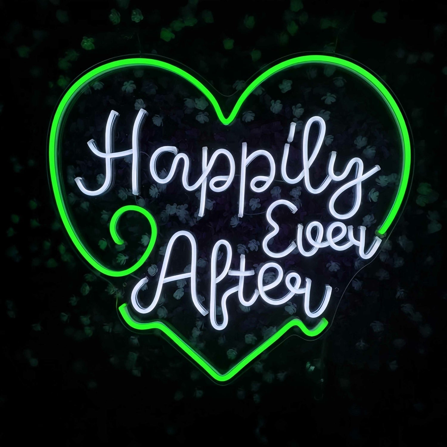 Happily Ever After Heart Wedding Decor Neon Sign | Shineneon