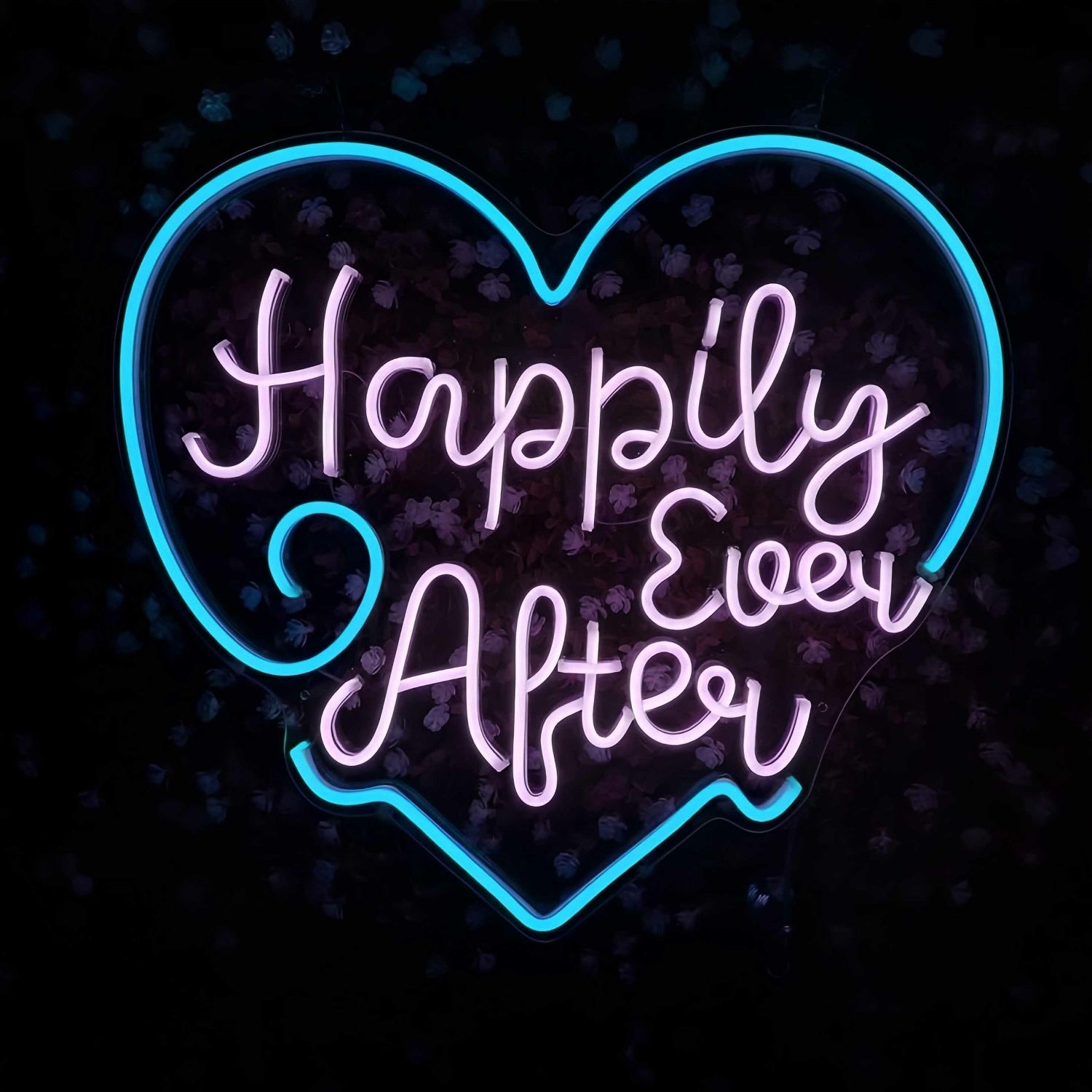 Happily Ever After Heart Wedding Decor Neon Sign | Shineneon