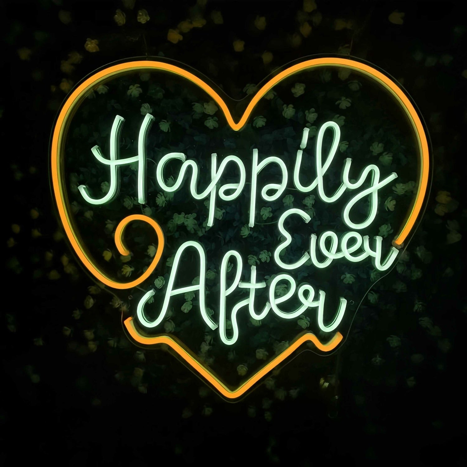 Happily Ever After Heart Wedding Decor Neon Sign | Shineneon