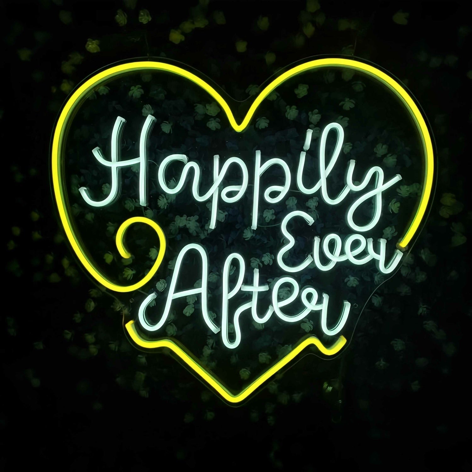 Happily Ever After Heart Wedding Decor Neon Sign | Shineneon