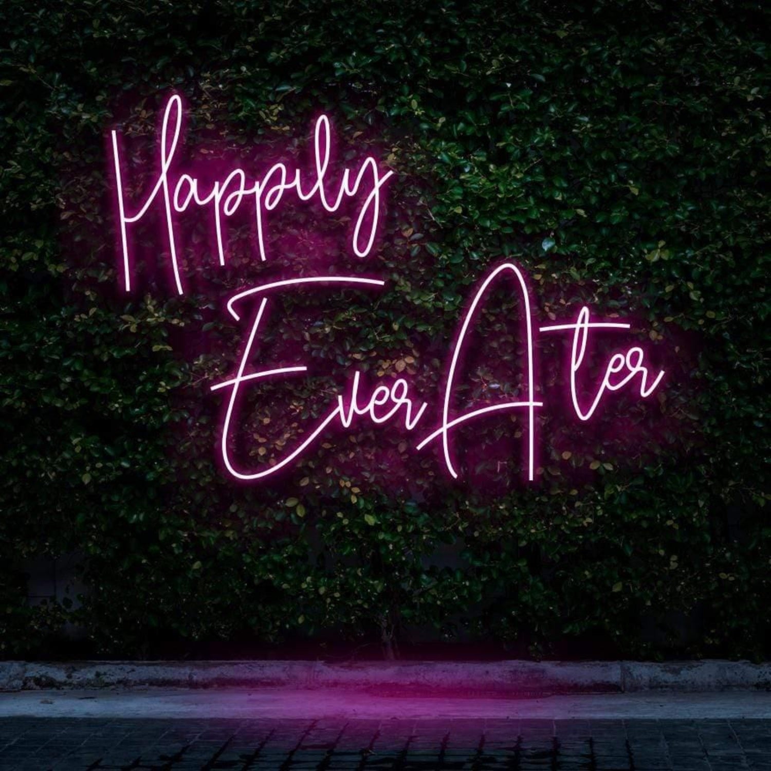 Happily Ever After Soft Pink-Purple Led Neon Sign For Wedding Outdoor Decor | Shineneon
