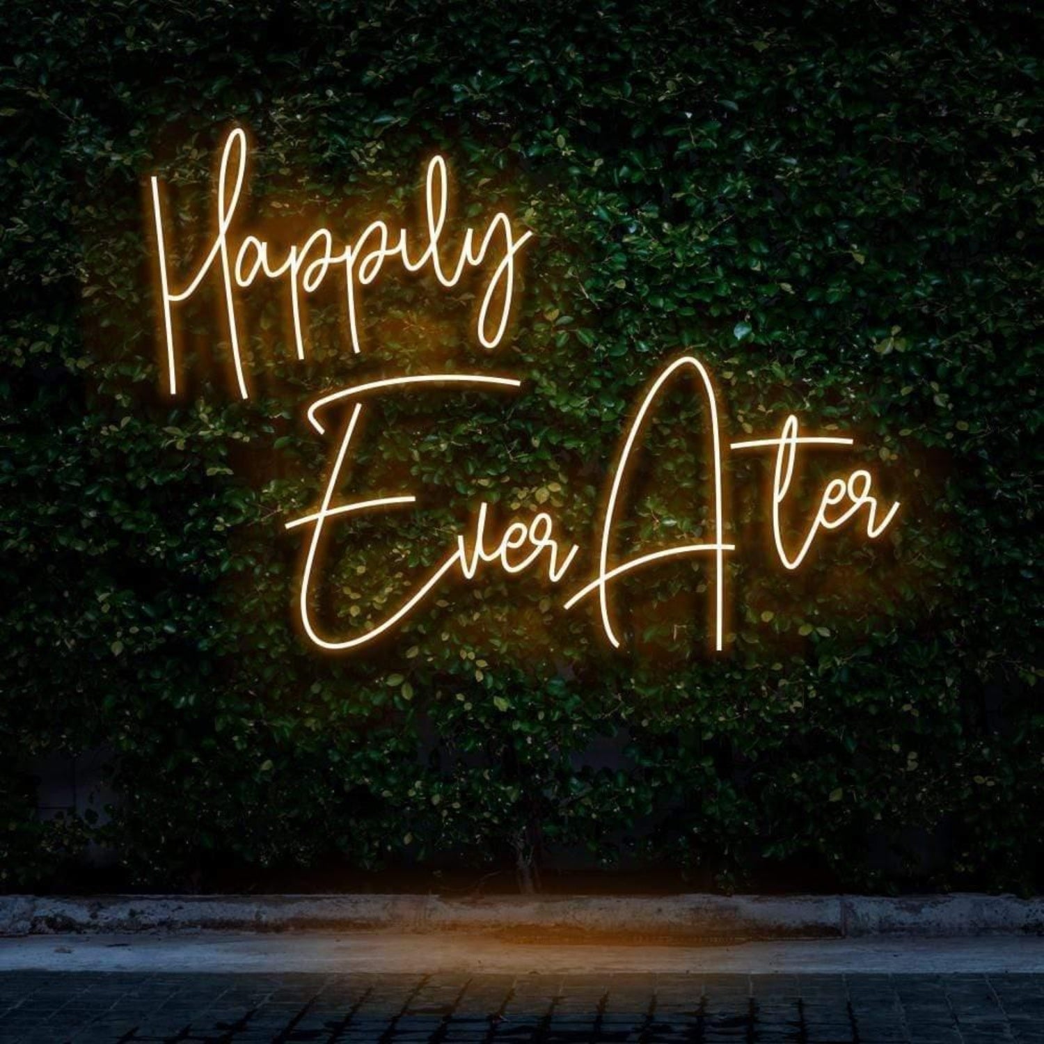 Happily Ever After Soft Pink-Purple Led Neon Sign For Wedding Outdoor Decor | Shineneon