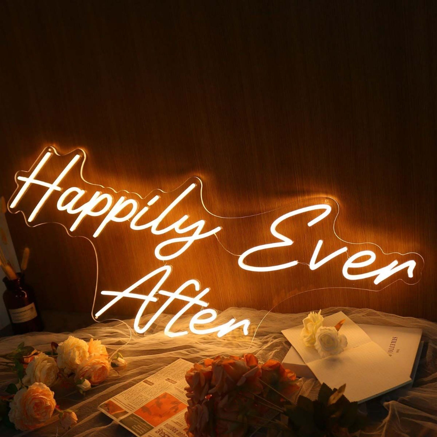 Happily Ever After Yellow Led Neon Sign - Shineneon