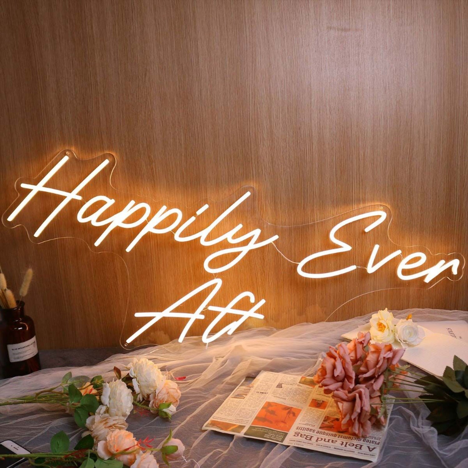 Happily Ever After Yellow Led Neon Sign | Shineneon