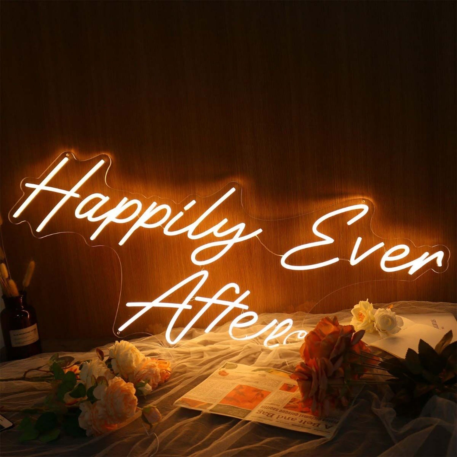 Happily Ever After Yellow Led Neon Sign - Shineneon